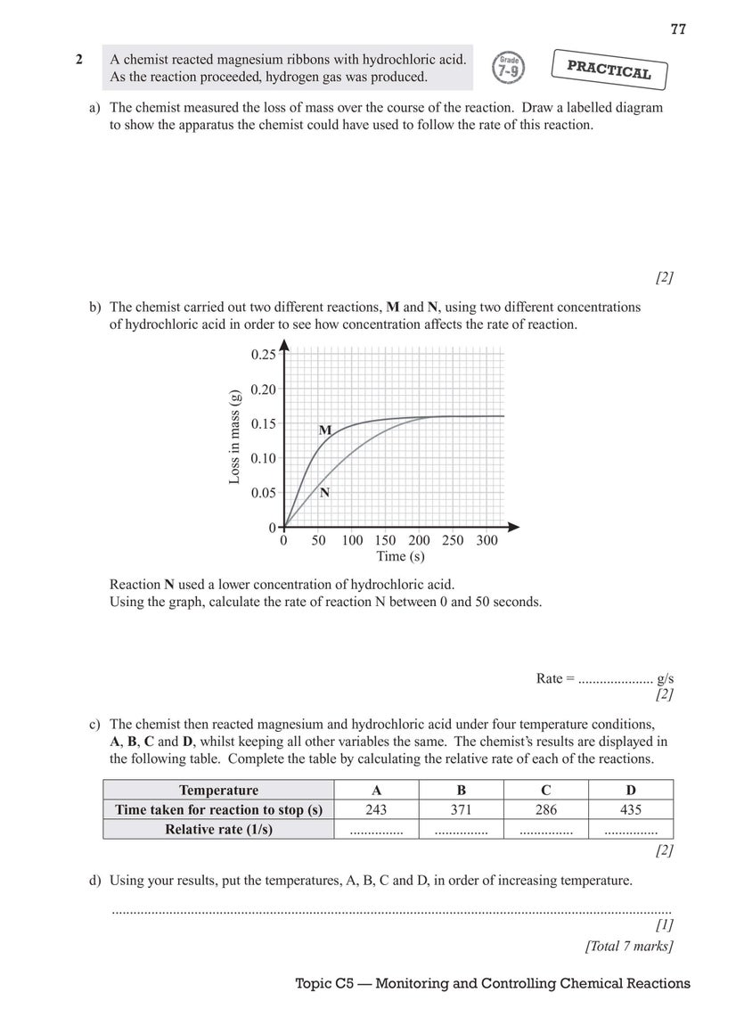 null - New GCSE Chemistry OCR Gateway Exam Practice Workbook - Image 1