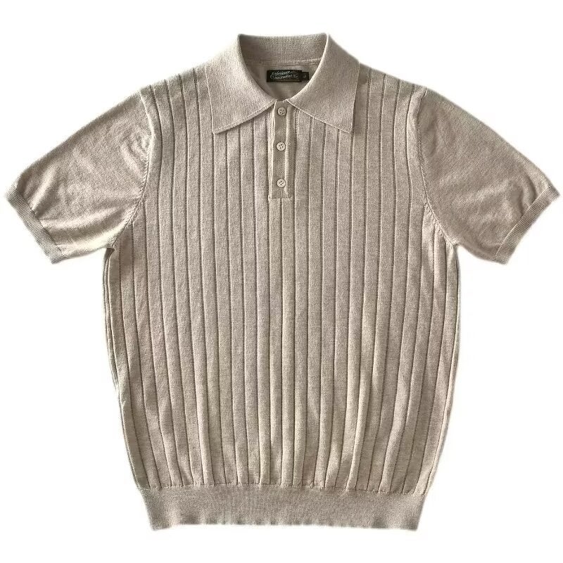 2023 Summer Mens Trendy Polo Shirts Brown  - Image 5