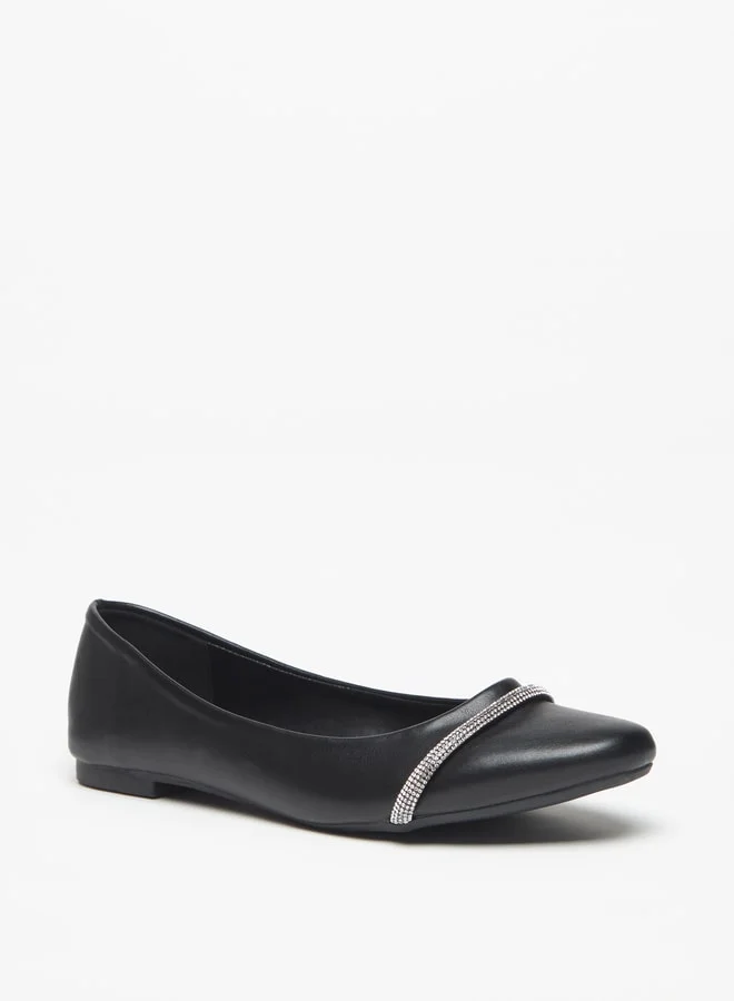 Flora Bella Women's Embellished Slip-On Round Toe Ballerina Shoes