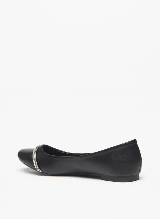 Flora Bella Women's Embellished Slip-On Round Toe Ballerina Shoes