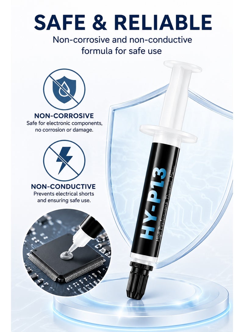 Halnziye Thermal Paste 2G High Performance Thermal Grease CPU GPU Heatsink Cooling Compound with Applicator - Image 3