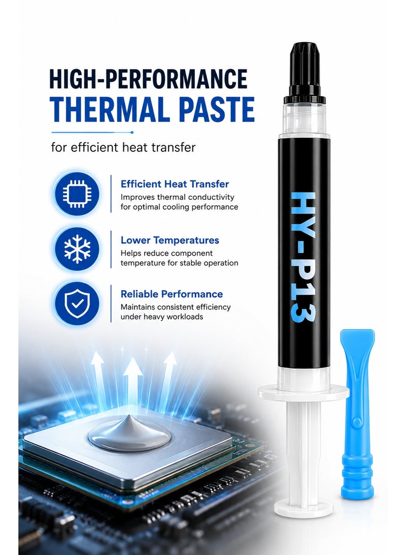 Halnziye Thermal Paste 2G High Performance Thermal Grease CPU GPU Heatsink Cooling Compound with Applicator - Image 4
