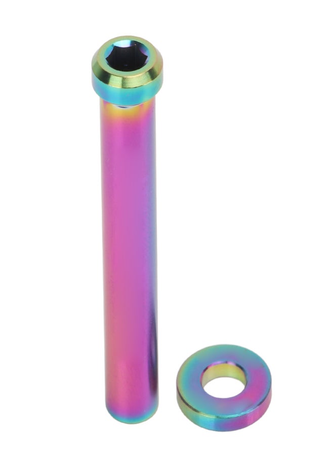 ريسك صواميل تثبيت مشبك الدراجة من سبائك التيتانيوم، صواميل محور فرامل الدراجة مع غسالة للدراجات الجبلية والطرق، 40 مم، ألوان متنوعة - Image 2