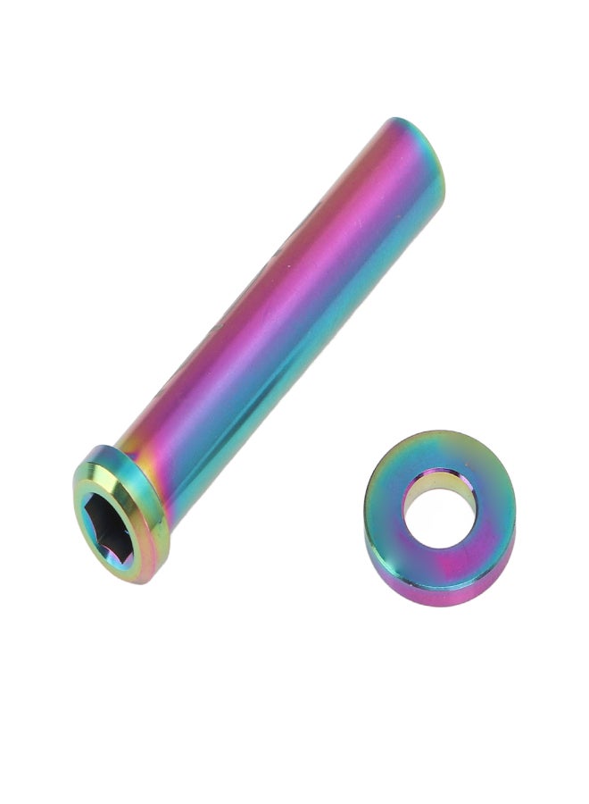 ريسك صواميل تثبيت مشبك الدراجة من سبائك التيتانيوم، صواميل محور فرامل الدراجة مع غسالة للدراجات الجبلية والطرق، 40 مم، ألوان متنوعة - Image 5