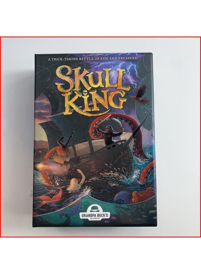 Bluejw Flower Skull-Skull King All-English Family Friends Gathering Splicing Table Game Card Game - Image 1