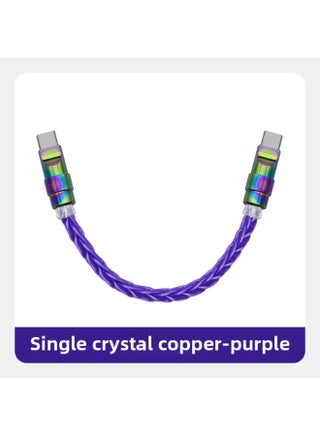Colorful Pure Copper Hardware Ultra-soft Single Crystal Copper Data Cable For Iphone16 Mobile Phone Mate60 Fast Charging-Color:0.15m Usb To For Apple/12w-Model:Single Crystal Copper Purple [colorful Copper Shell] - pzsku/Z7F144FEB75FF8664C6B4Z/45/1746227607/41d1e5f9-bbd6-4360-96ca-978d313947c4