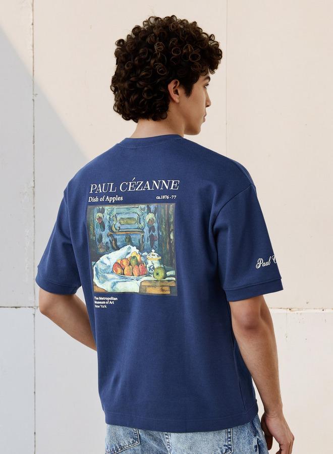 SP Characters Men's Relaxed Fit Crew Neck Short Sleeves Paul Cezanne Print T-shirt - Image 1