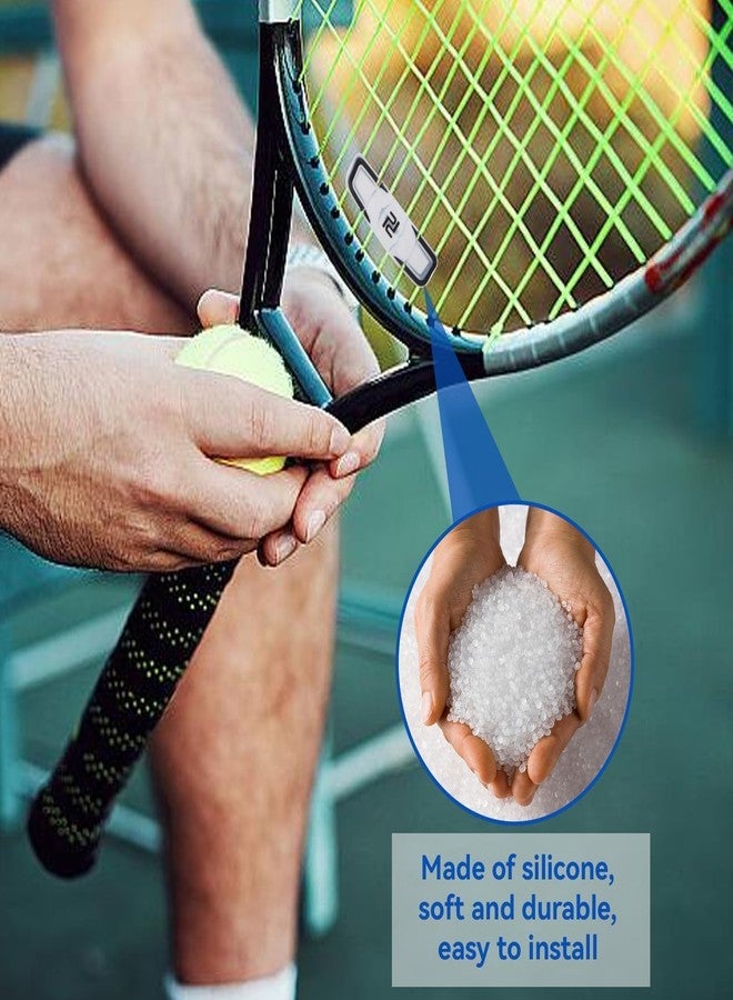 xinxingin 3 PCS Tennis Dampener, Tennis Racket Vibration Dampener, Long Racket Dampeners for Tennis Players, Blue, Black and Orange, Racket Accessories - Image 3