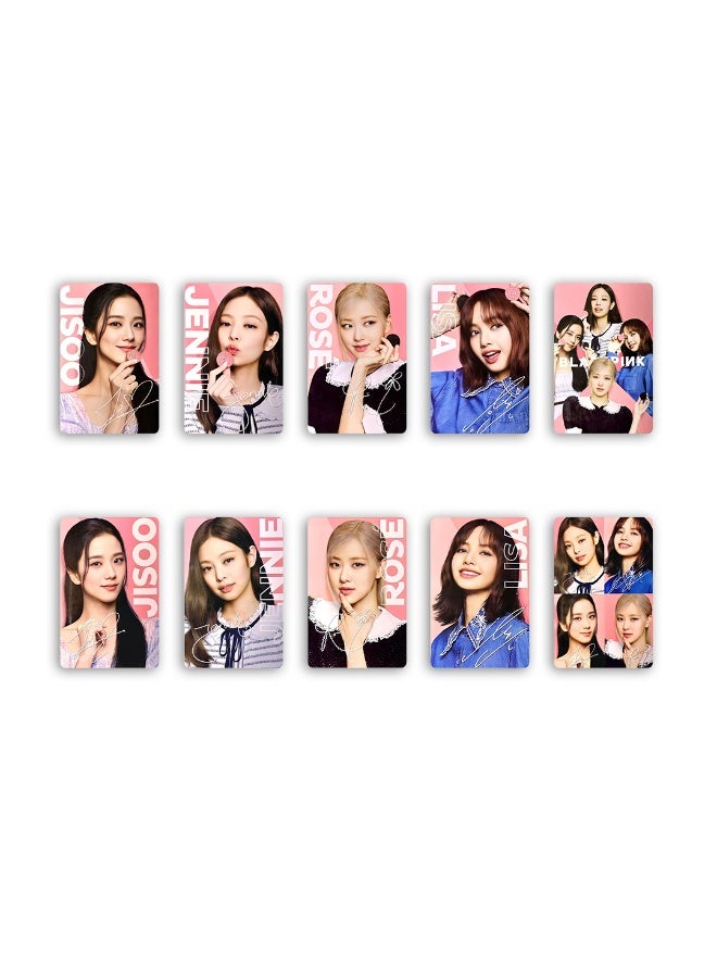 NIBEMINENT 5 Pcs Kpop BLACKPINKP x Oreo Lomo Cards Card For Fans Collection Gifts - Image 2