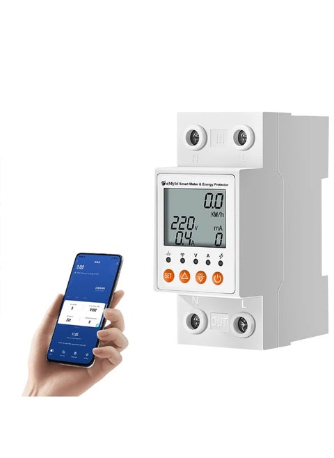 Yasorn eMylo Smart Wifi Circuit Breaker with Tuya and Smart Life App AC 220 V