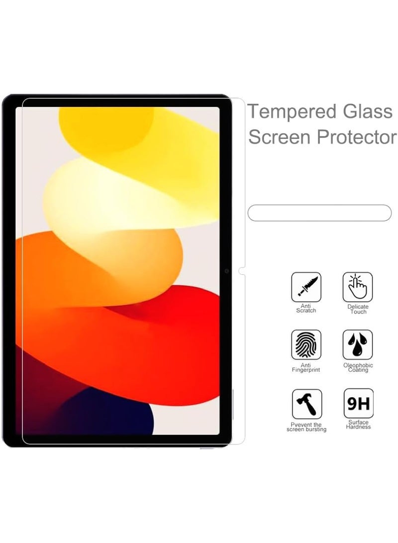 Captaintech 2 Pieces HD Scratch Proof Screen Protector Tempered Glass Compatible with Xiaomi Redmi Pad SE 11-inch 2023 Tablet Protective Film - Image 2