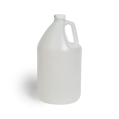 FastRack 1Pack 1 Gallon Water Bottle Round Plastic Jug Container with Lid White Food Grade Gallon Water Jug BPAFree LeakProof Pitcher with Lid Fermentation Brewing Storage More - Image 1