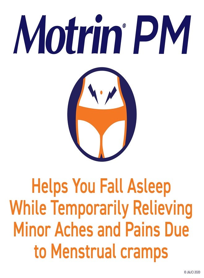 Motrin PM Pain Reliever, Coated Caplets - 80 count, 2 Pack - Image 4