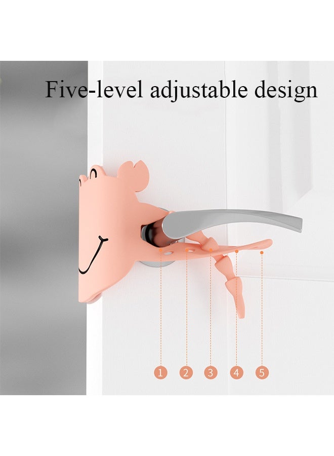 Door Slam Stopper, 4 Pack Silencer Closer Cushion Silicone Door Stopper Decorative Reduce Noise for Light Sleepers with Flexible Adjustbale - Image 2