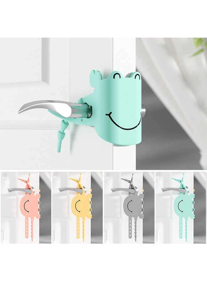 Door Slam Stopper, 4 Pack Silencer Closer Cushion Silicone Door Stopper Decorative Reduce Noise for Light Sleepers with Flexible Adjustbale - Image 1