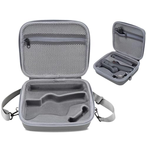 Careflection Waterproof Portable Storage Carry Case for DJI OM 5 OSMO Mobile 5 Bag Travel Box fits Phone, Tablet,Gimbal Stabilizer Accessories, Kits with Shoulder Strap (Silver) Light Weight - 5 Years Warranty - Image 1