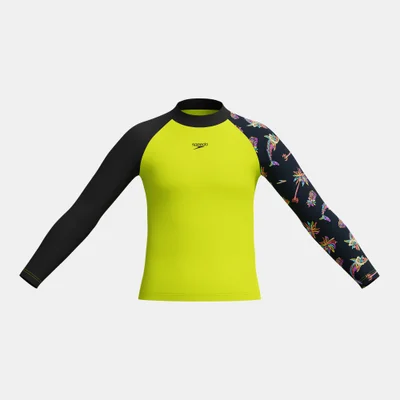 speedo Kids' Printed Swimming Rashguard