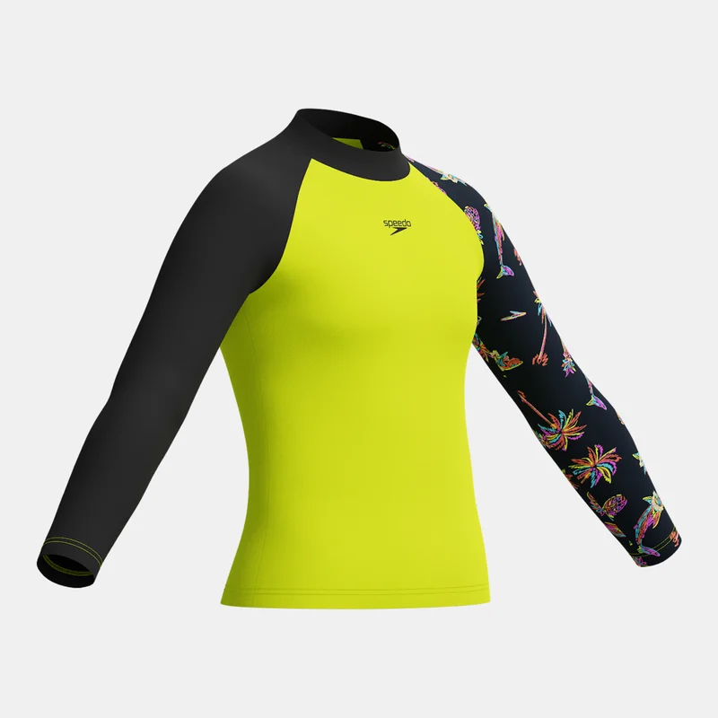 speedo Kids' Printed Swimming Rashguard