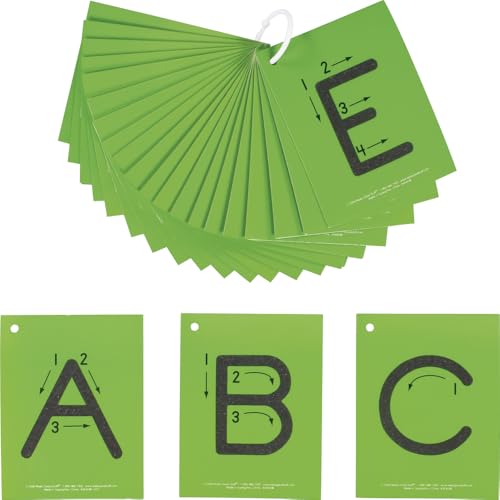 Really Good Stuff EZread™ Sandpaper Tactile Letters: Uppercase - 26 Cards - Image 1