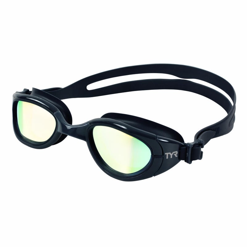 TYR Special Ops 20 Swim Goggles Racing Goggles for Adults AntiFog UV Protection Mirrored NonMirrored Lenses GoldNavy - Image 2