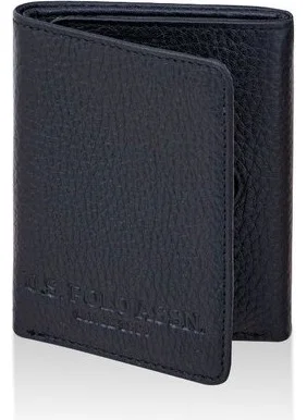 يو اس بولو اسن Men's Leather Wallet Black PLCUZ23791