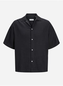 JACK & JONES Solid Regular Fit Spread Collar Shirt 
