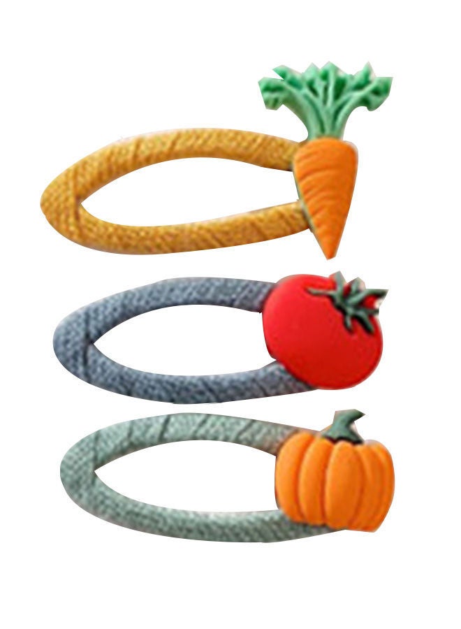 NIBEMINENT 3-Piece Stylish Hair Clip Multicolour