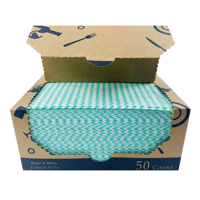 Atitifope Heavy Duty Wipes Dish Cloths 50Pieces Reusable Wipes Multiuse Cleaning Cloths Towels