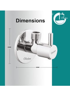 CLINTON CLINTON Stainless Steel Chrome Plated Angle Valve_set of 3 Turbo  - Image 2