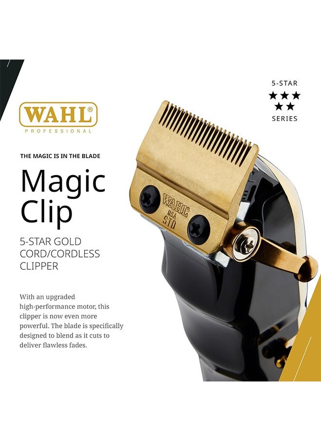 WAHL Wahl Hair Clipper Star Series Interleaved Tooth Blades Magic Comb - Gold  - Image 4