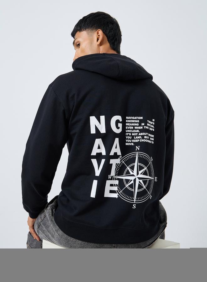 Styli Eco-Earth Relaxed Fit Graphic Print Hoodie - Image 3