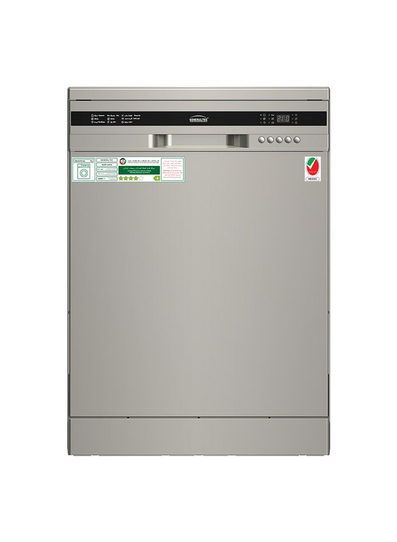 Generaltec Freestanding Dishwasher, 13 Plate Settings, 5 Programs, Delay Start & Half Load Function, Silent & High Energy Efficient, Rapid Wash, Child Lock, Self Cleaning 1850 W GDW13SFB gold - Image 1