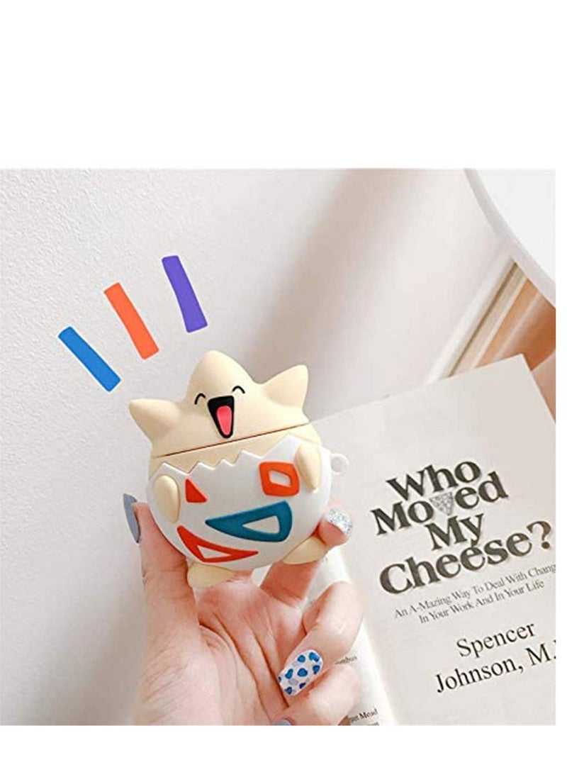 Generic - Case for Apple Airpods 1u00262, Cute 3D Funny Cartoon Character Soft Silicone Catalyst Cover, Fashion Cases for Girls Kids Teens Air pods - Image 1