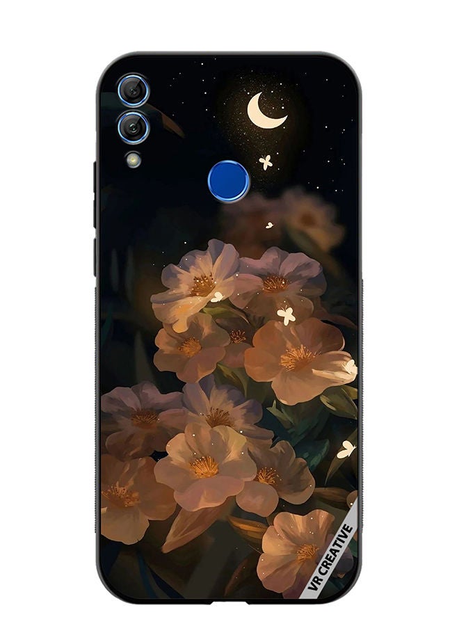 Protective Case Cover For Honor 10 Lite Flower With Butterfly Design Multicolour