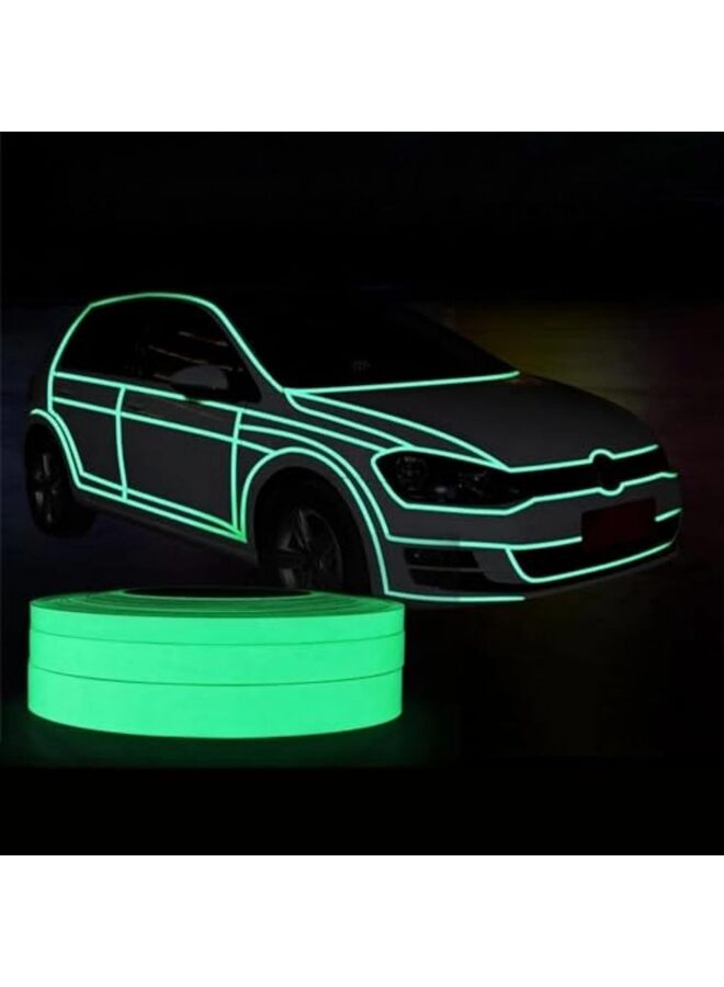 Long-Lasting Bright Fluorescent Glow-In-The-Dark Tape, Strong Adhesive Waterproof Glow-In-The-Dark Sticker for Night Decorations, Stairs and Exit Signs (0.39'' × 32' 9.7") - Image 2