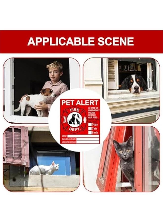 Generic - Pet Alert Stickers - Pets Rescue Stickers | Please Rescue Pets | Pet Alert Safety Fire Rescue Sticker | UV Fade Resistant | Pet Alert Safety Rescue Sticker | Pet Inside Save Pet Sticker - Image 1