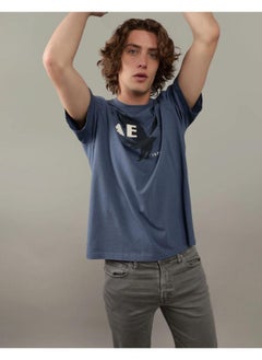 American Eagle Logo Detail Crew Neck T-Shirt  - Image 1