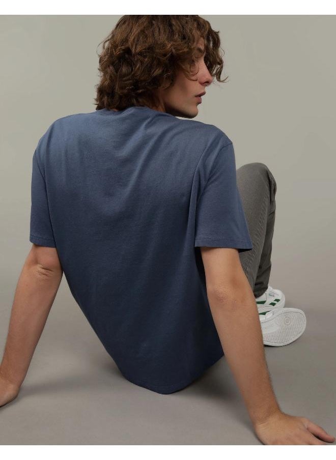 American Eagle Logo Detail Crew Neck T-Shirt  - Image 2