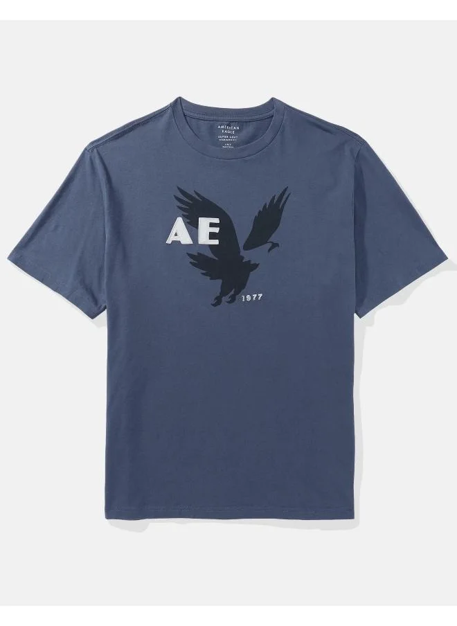 امريكان ايجل Logo Detail Crew Neck T-Shirt