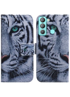 Case Cover For For Tecno Pop 5 LTE BD4 Coloured Drawing Leather Phone Case(Tiger)