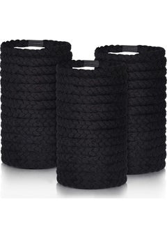 Chuangdi 40 Pieces Cotton Hair Ties Braided Bands Elastic Hair Ties Ropes Braided Ponytail Holders Accessories for Women GirlsBlack 
