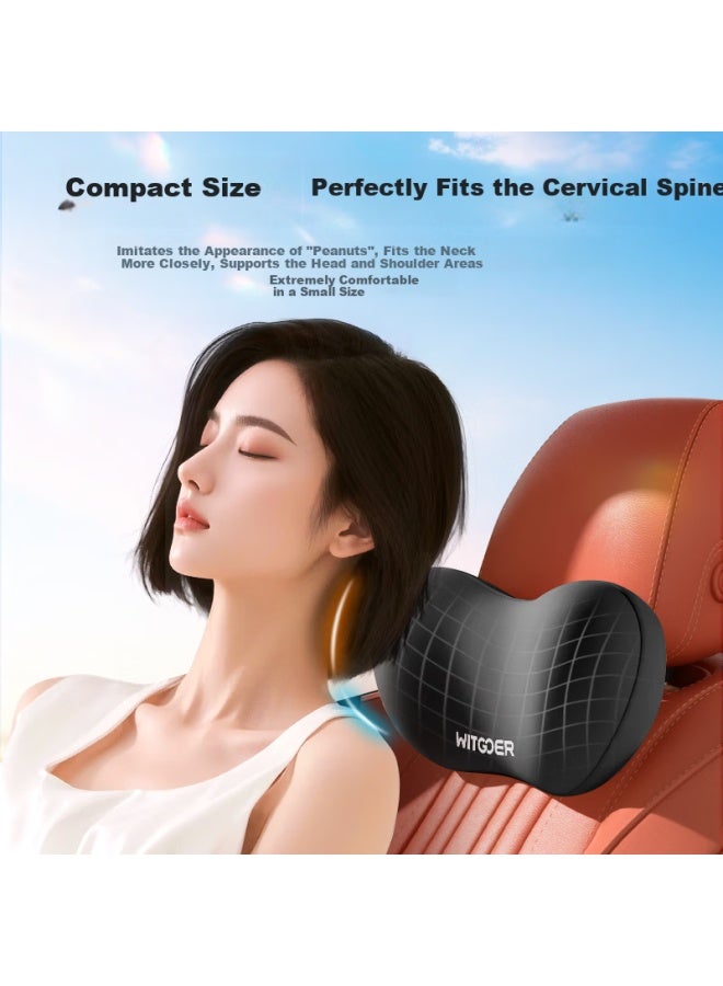 Witgoer Car Headrest And Lumbar Support Set, Neck Protection Cushion, Waist Support Pad, Suitable For Driver's Seat, Compatible With Maybach And Tesla - Image 5