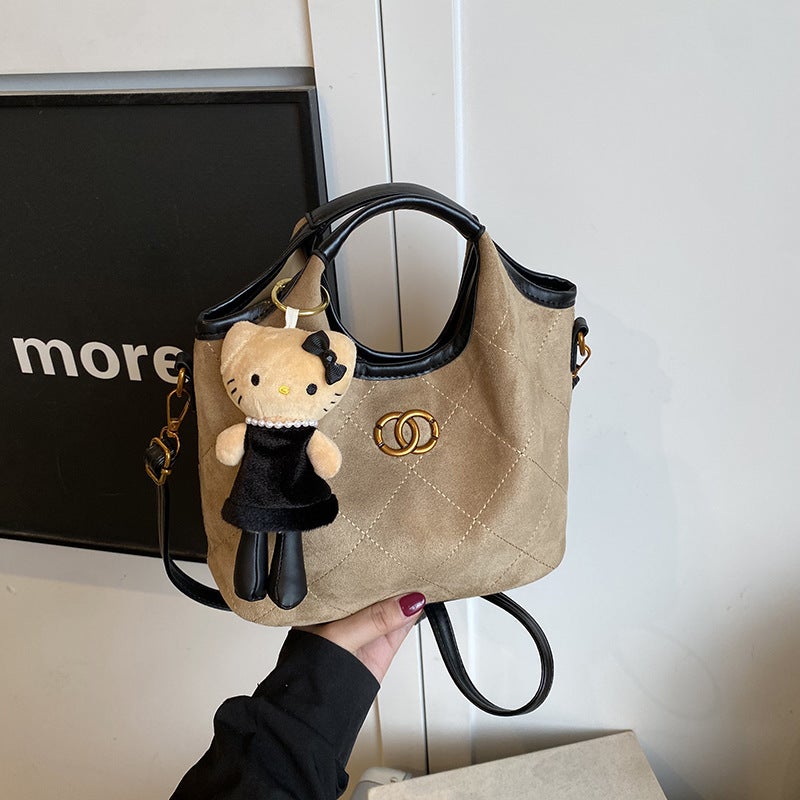 Vintage Large Capacity PU Handbag - Image 1