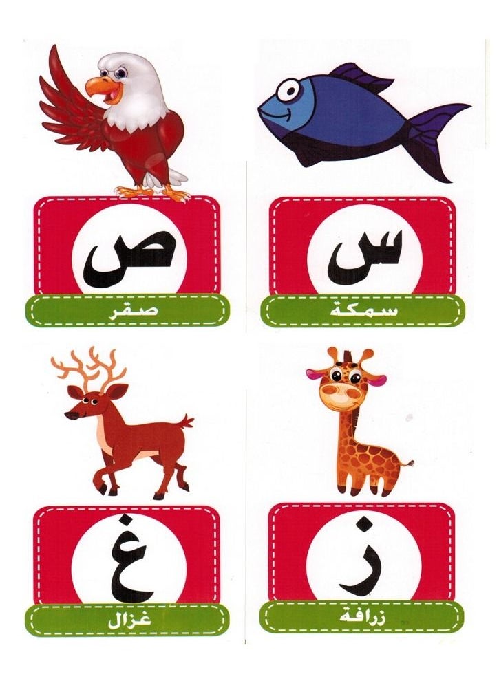 Toys Educational Cards For Arabic Letters 28 Pcs  - Image 2