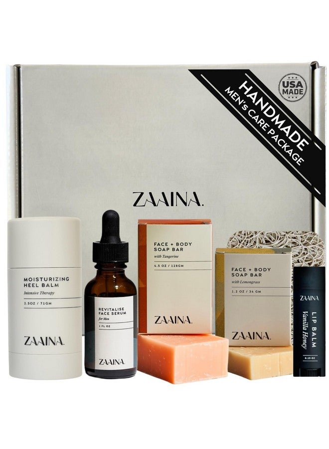 Zaaina Men's Self Care Package - Men's Luxury Body Self Care Kit, Spa Gift Basket, Christmas Gifts for Men, Men's Skin Care Routine Kit- Travel Size Toiletries, Men's Care Package, , At Home Spa Kit for Men - by ZAAINA - Image 1