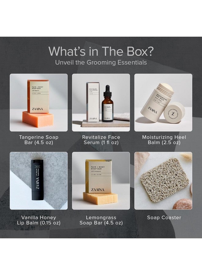 Zaaina Men's Self Care Package - Men's Luxury Body Self Care Kit, Spa Gift Basket, Christmas Gifts for Men, Men's Skin Care Routine Kit- Travel Size Toiletries, Men's Care Package, , At Home Spa Kit for Men - by ZAAINA - Image 3