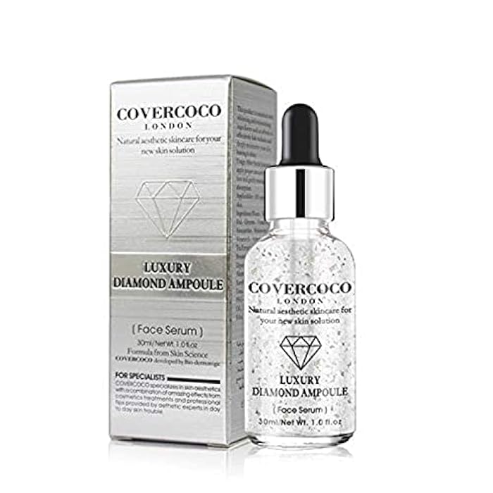 Covercoco LONDON Luxury Diamond Ampoule Facial serum Anti acne Moisturizer Whitening Anti Aging Intensive face Lifting Firming Britening Anti Wrinkle Natural aesthetic skin Care solution - Image 1