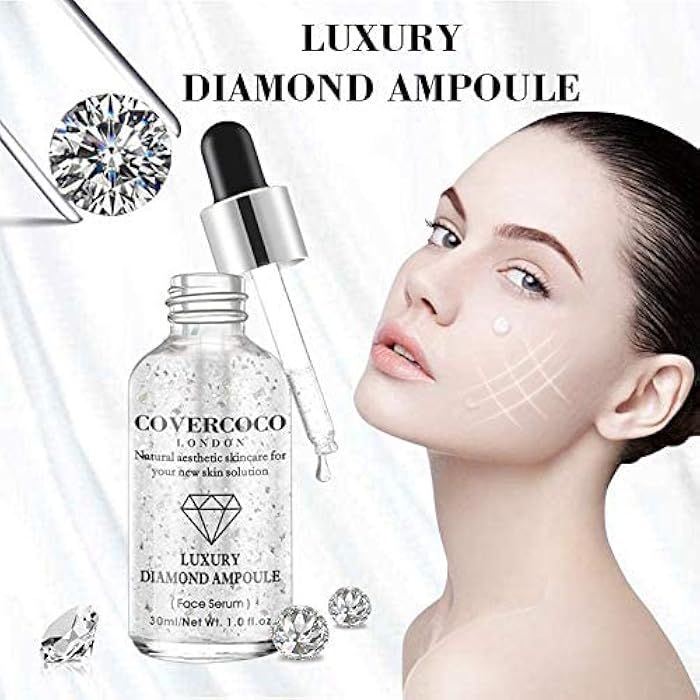 Covercoco LONDON Luxury Diamond Ampoule Facial serum Anti acne Moisturizer Whitening Anti Aging Intensive face Lifting Firming Britening Anti Wrinkle Natural aesthetic skin Care solution - Image 2