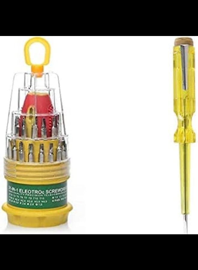 Pocket Precision Screwdriver Set with Electric Tester  - Image 1