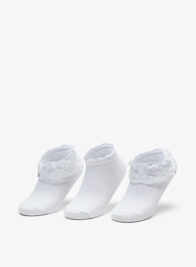 Barefeet Frill Socks - Set of 3